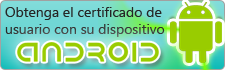 Obtenga el certificado de usuario con su dispositivo Android