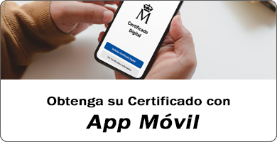 Obtenga su Certificado con App Móvil
